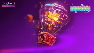 Tampilan visual permainan slot Fire Stampede dengan tema bison menyala dan padang gurun.